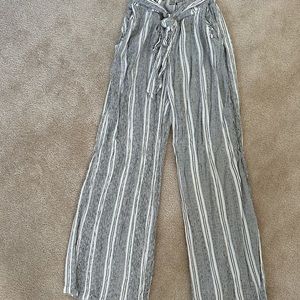 Angie Comfy Grey and White Pants